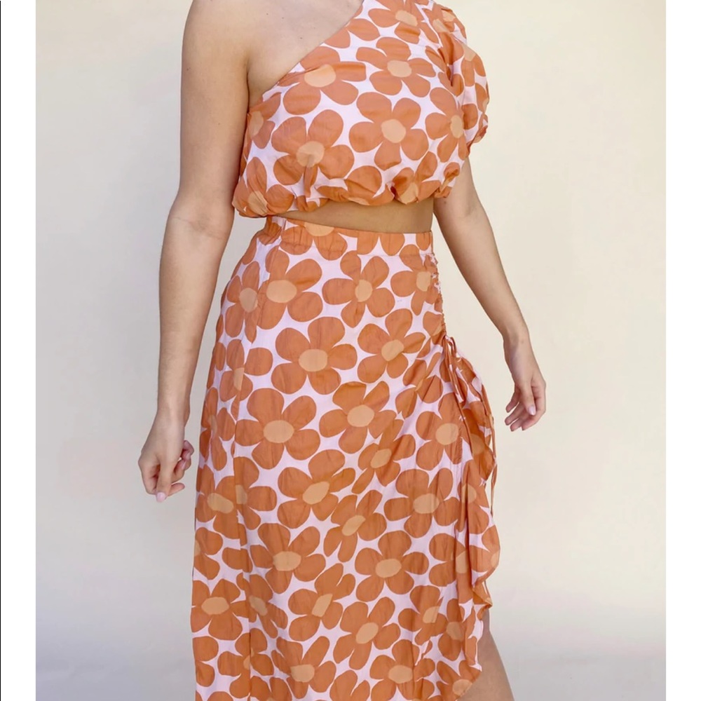 PINK TULIP DAISY DREAMS SKIRT AND TOP SET